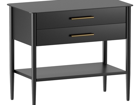  金属工艺床头柜 双色款3d模型 