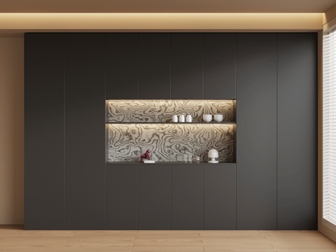 现代酒柜3d模型