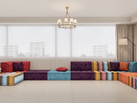  法式客厅 法式书桌 法式茶吧桌 法式餐桌 法式吊灯3d模型 