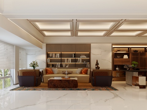  现代总经理办公室 经理办公室 经理办公室 总经理办公室3d模型 