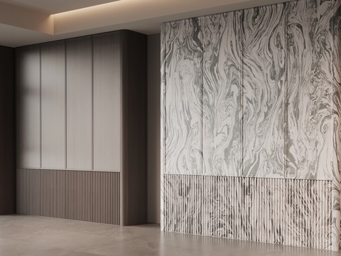  现代意式衣柜 成品衣柜3d模型 