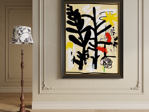 中古侘寂装饰画 法式中古装饰画 现代中古装饰画 装饰画 挂画3d模型