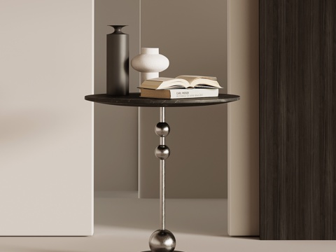 现代意式边几 金属边几su模型