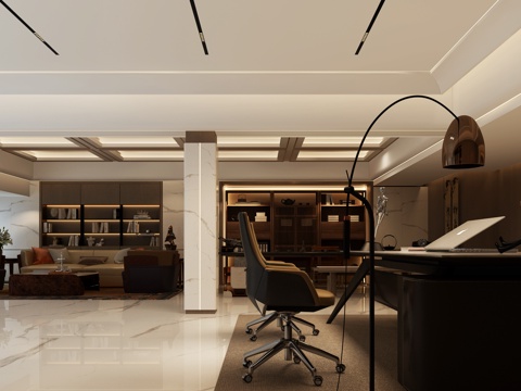  现代总经理办公室 经理办公室 经理办公室 总经理办公室3d模型 