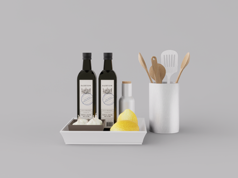 厨具组合su模型