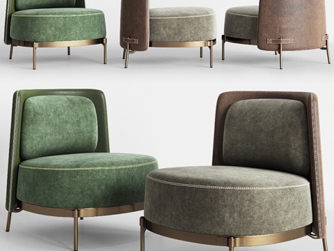  Minotti Tape扶手椅3d模型 