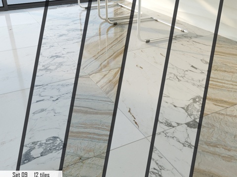  Aria石材画廊套装093d模型 