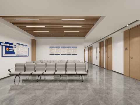 现代办事大厅_社区服务中心_便民服务等待区_党群服务中心_等su模型