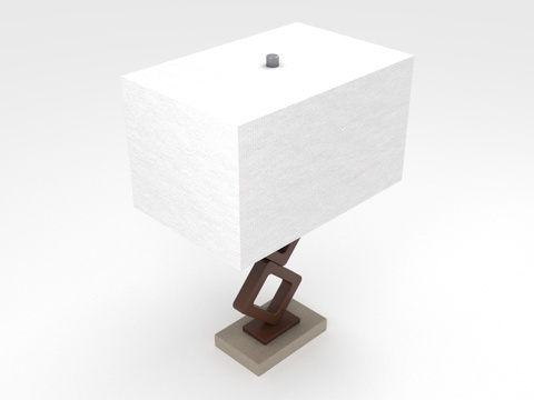  台灯 灯具 灯罩 底座 装饰灯3d模型3d模型 