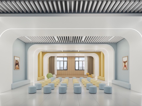 现代教室_音乐教室_多媒体教室_普通教室_阶梯教室_多动能教su模型