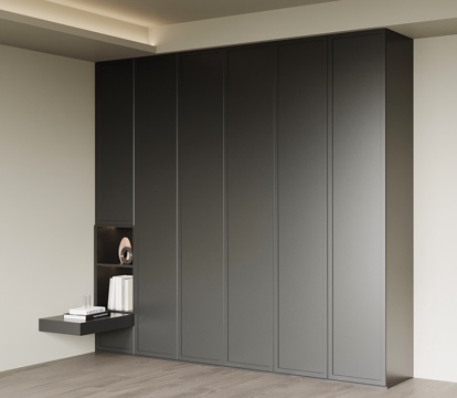  现代衣柜su模型 