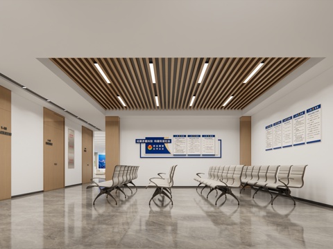 现代休息区_便民服务的等待区_调解等待区_等待区_休息区su模型