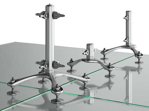  SADEV 玻璃面板蜘蛛系统3d模型 