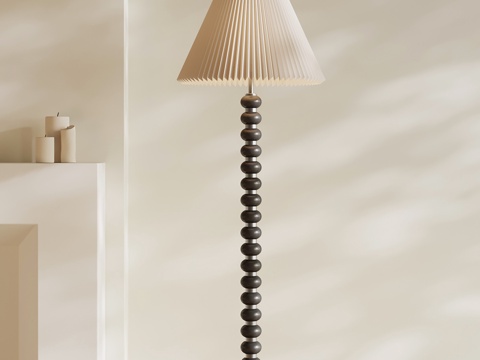 法式复古落地灯su模型