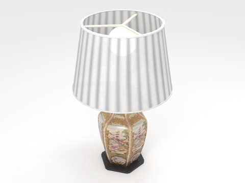  台灯 灯罩3d模型 