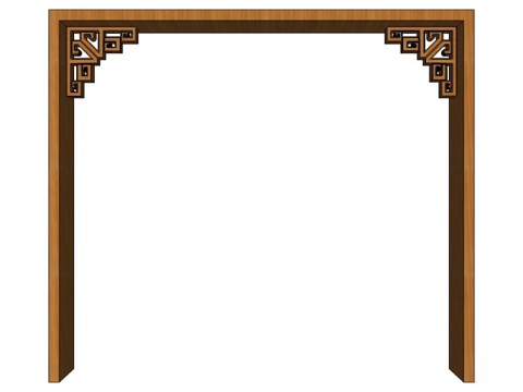 装饰门 门套 装饰门套su模型