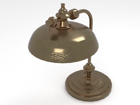  台灯 金属灯 复古灯 桌面灯 装饰灯3d模型3d模型 