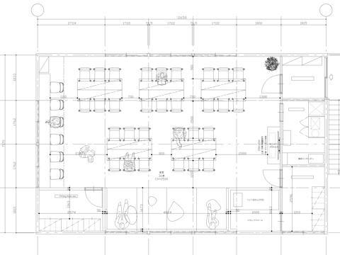 食堂休息室cad施工图
