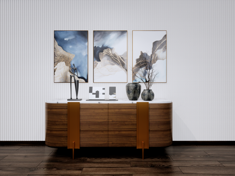 装饰端景柜su模型