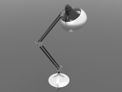  台灯 可调节 金属 办公 阅读3d模型 