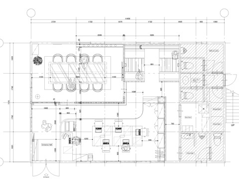 办公空间cad施工图