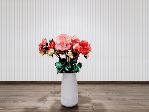 装饰花瓶su模型