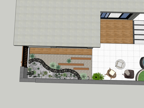 组团 微景观 景观 小品 绿化su模型