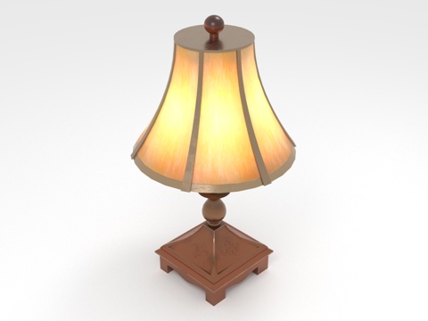  台灯 灯罩 床头灯 装饰灯 家居灯3d模型 