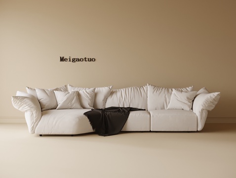 现代花瓣沙发su模型