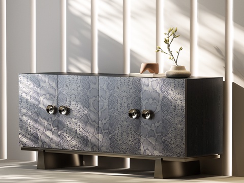 现代意式玄关柜 意式边柜 意式斗柜 意式餐边柜 现代意式餐边su模型