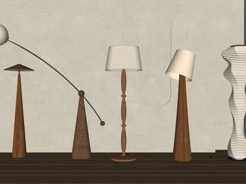 吊灯 室外灯 灯具 灯 射灯su模型