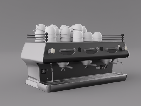 咖啡机su模型