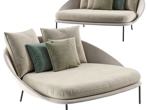  Expormim Twins双人躺椅3d模型 