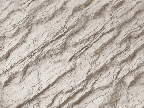  岩砂崖壁墙 №233d模型 