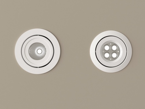 现代筒灯射灯 嵌入式筒灯射灯su模型