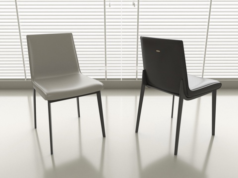 现代餐椅 单椅 休闲椅su模型