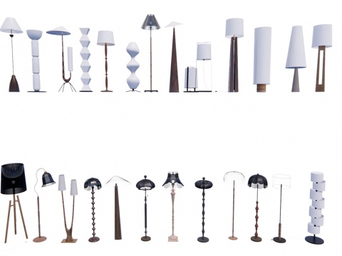 吊灯 室外灯 草坪灯 射灯 装饰灯 灯具su模型