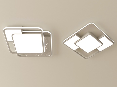  现代吸顶灯 客厅吸顶灯3d模型 