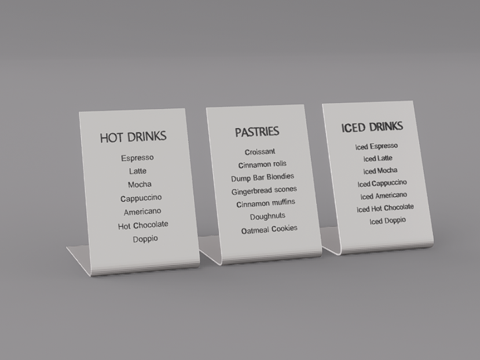 摆件招牌su模型