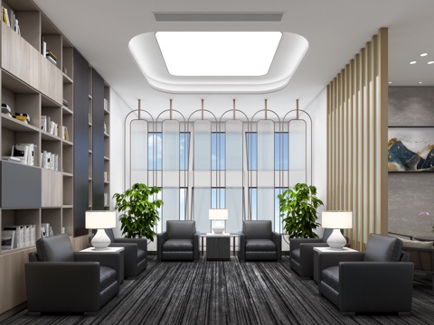  会议接待室3d模型 