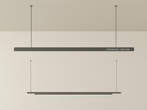 现代长吊灯su模型