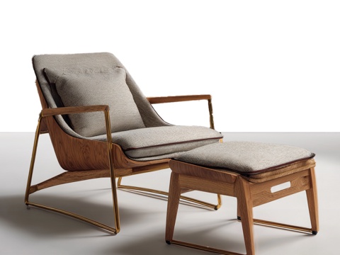  现代休闲椅3d模型 