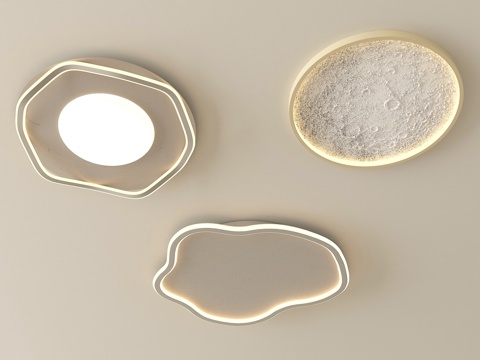 现代吸顶灯 客厅吸顶灯su模型