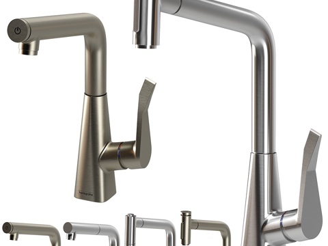  汉斯格雅 Metris 水龙头套装3d模型 