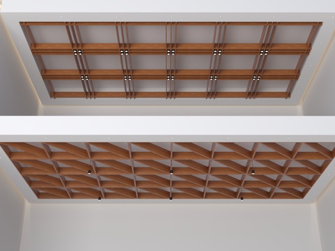  吊顶构建 顶面装饰3d模型 