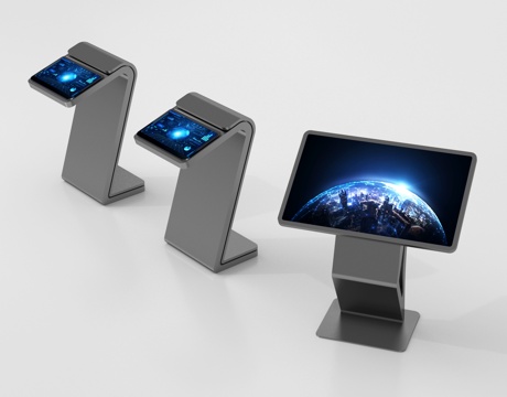  现代自助终端查询一体机 查询机3d模型 