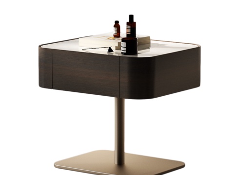 现代床头柜 意式床头柜 现代意式床头柜su模型