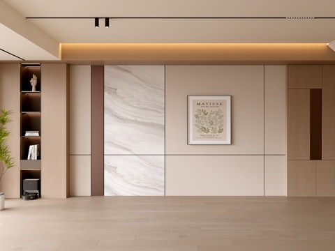  现代客厅 奶油客厅 沙发背景墙 客厅背景 奶油风背景墙3d模型 