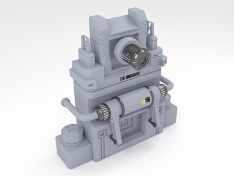  工业设备 机械装置 管道系统 控制单元 加工机器3d模型 