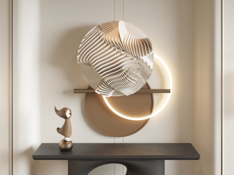  现代墙饰挂件3d模型 